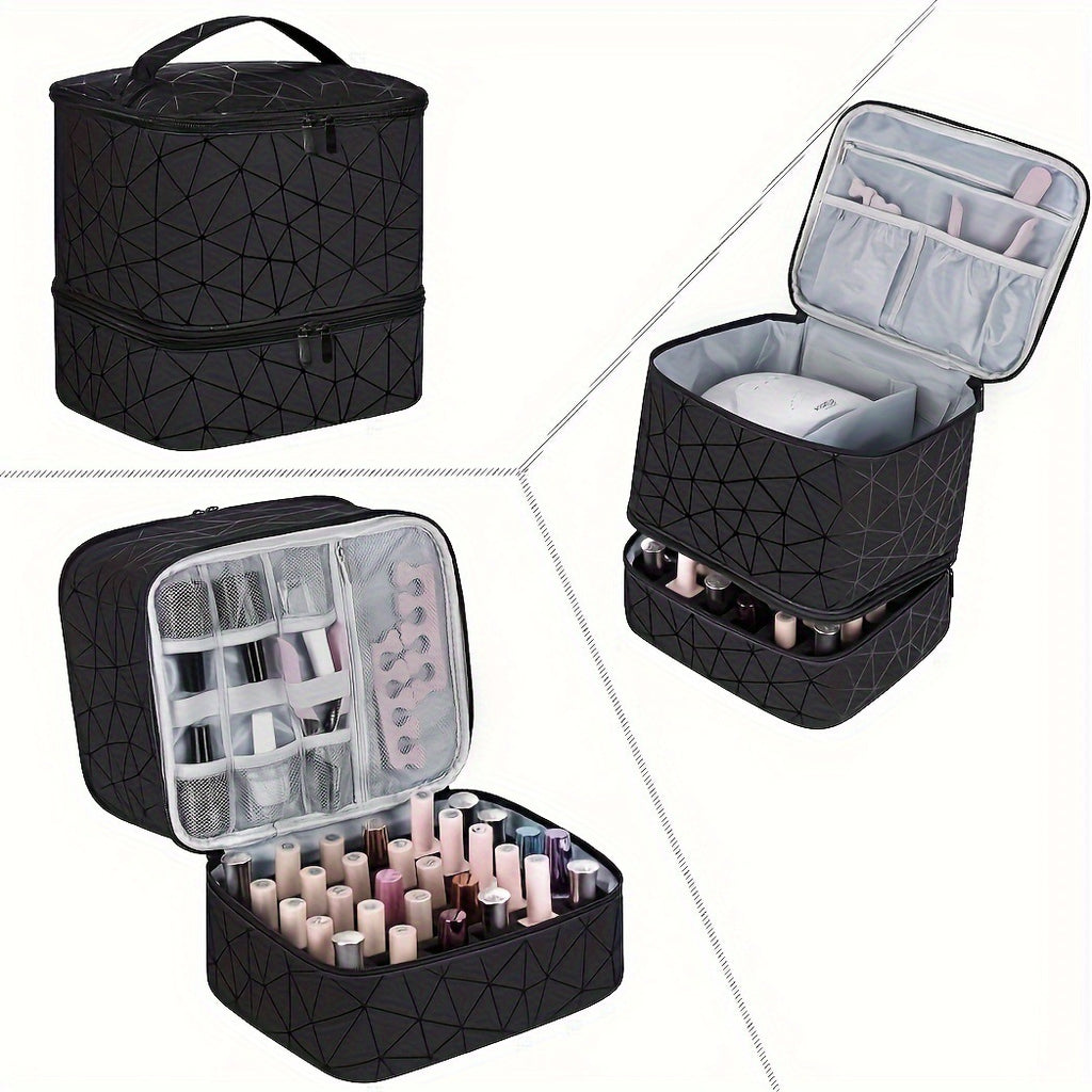 Double Layer Travel Makeup Bag