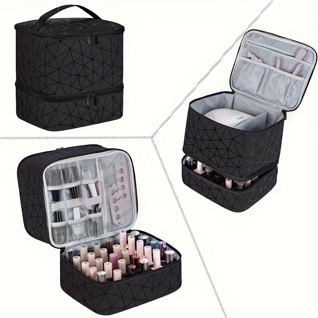 Double Layer Travel Makeup Bag